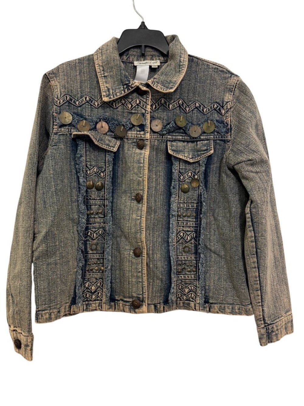 Coldwater Creek Womens PS Petite Denim Jacket